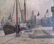 Georges Seurat The Honfleur painting
